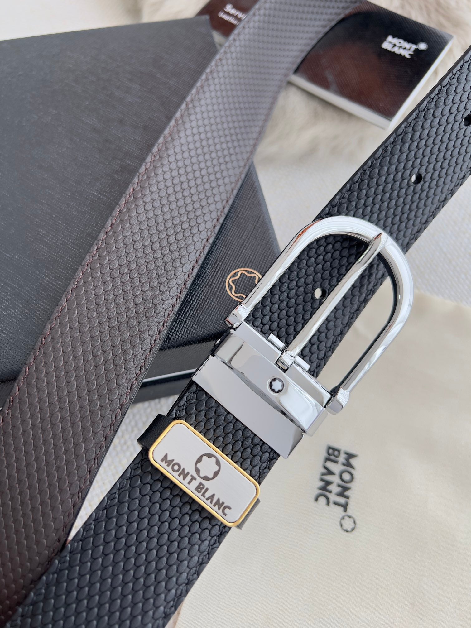 Men's Genuine Leather Belt – Slim Pin Buckle | 3.5cm | Business & Casual | Luxury Packaged