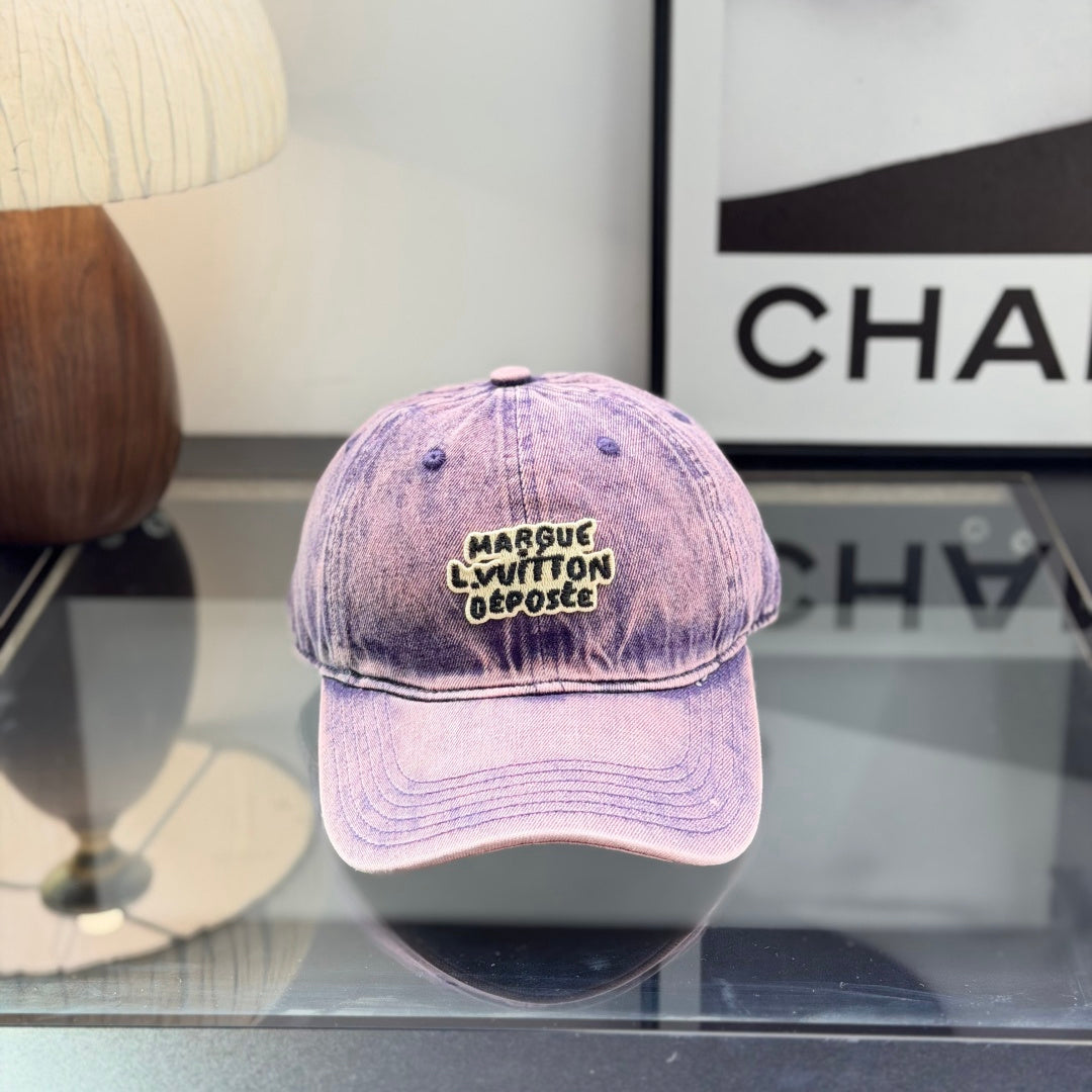 Vintage Washed Denim Baseball Cap - Adjustable Streetwear Hat
