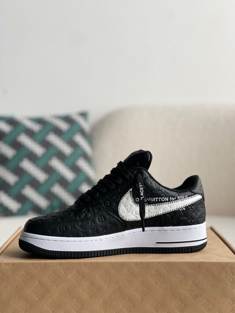 Louis Vuitton x Nike Air Force 1 Friends and Family Black