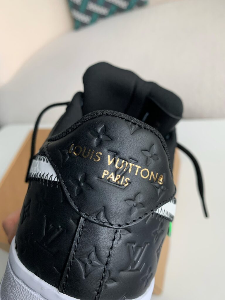 Louis Vuitton x Nike Air Force 1 Friends and Family Black