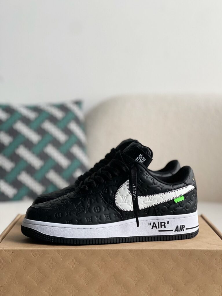 Louis Vuitton x Nike Air Force 1 Friends and Family Black