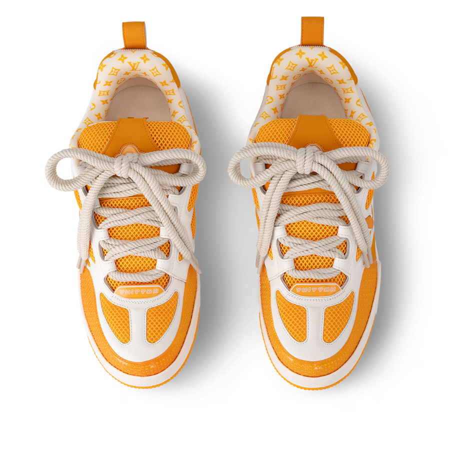 Louis Vuitton LV Skate Sneaker ‘White/Orange Monogram Flower’