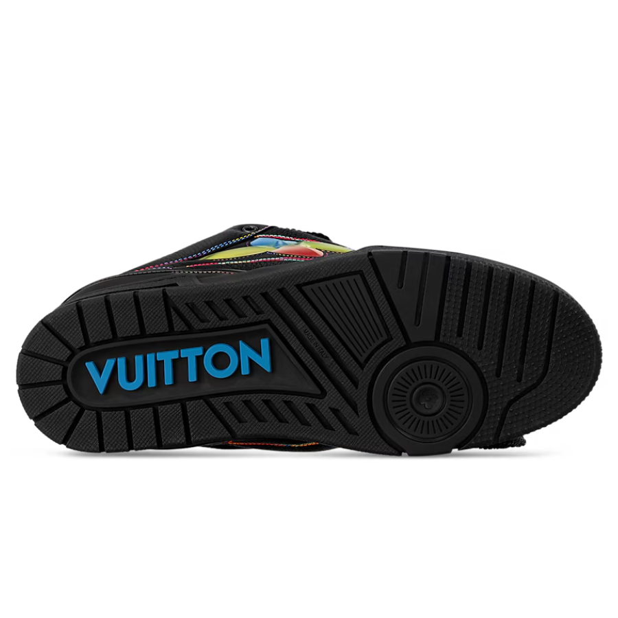 Louis Vuitton LV Skate Sneaker ‘Black Rainbow Monogram Flower’