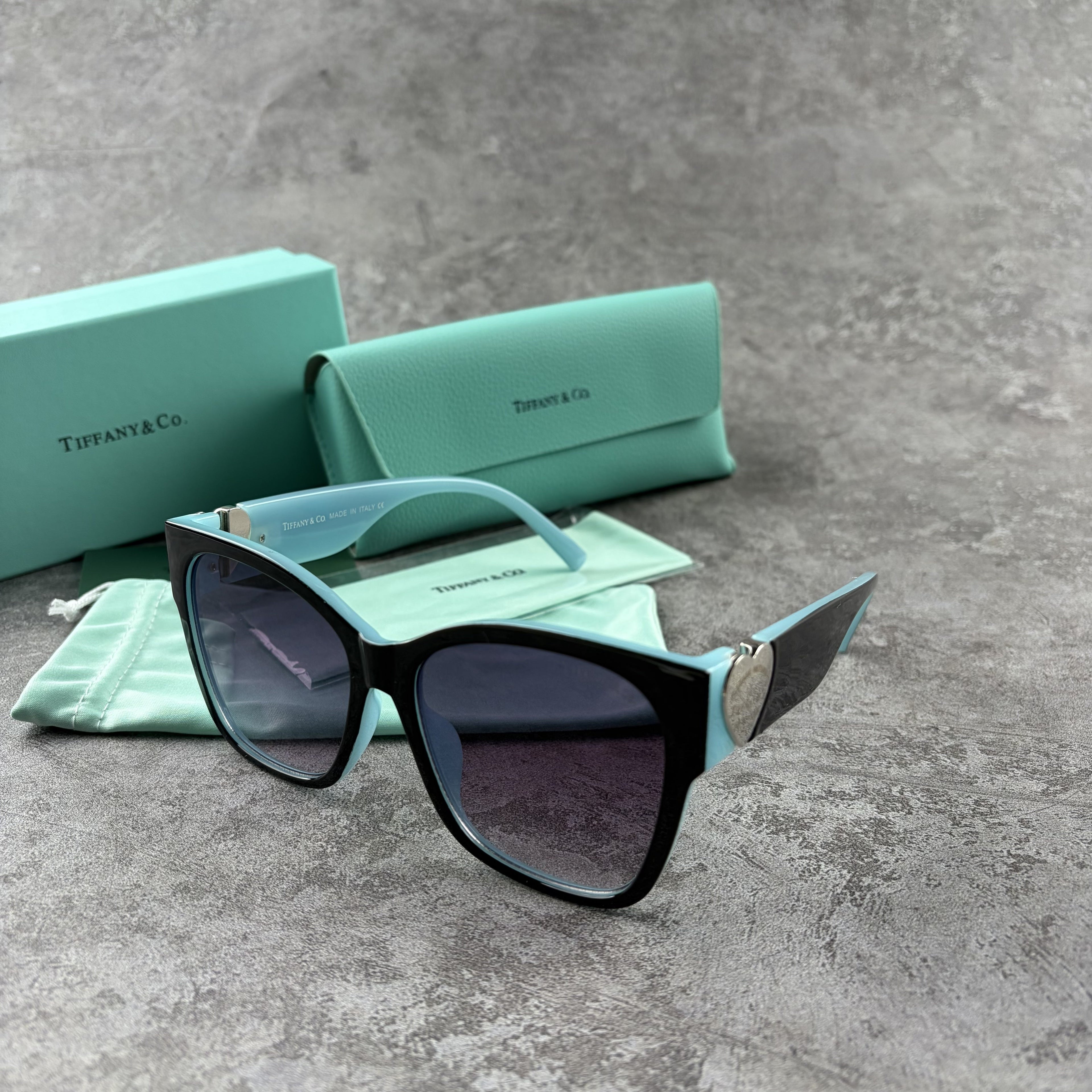 Women's Heart-Accent Cat-Eye Sunglasses | UV Protection Shades