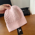 C/C Knit Beanie in pink