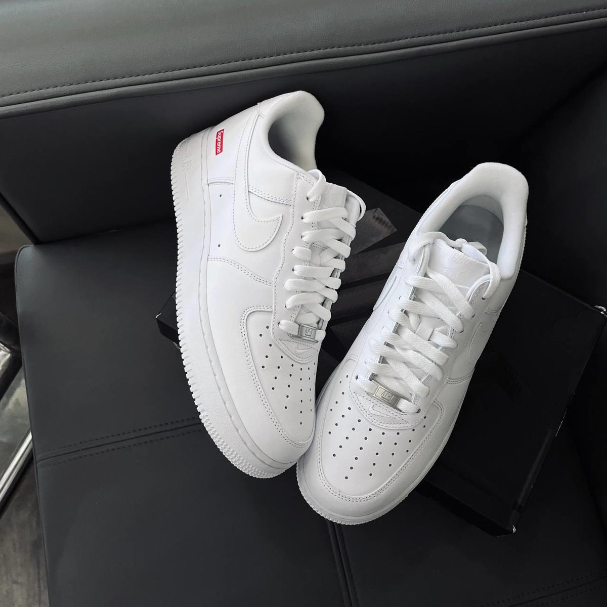 Nike  Air Force 1x Supreme Low 'Box Logo - White'
