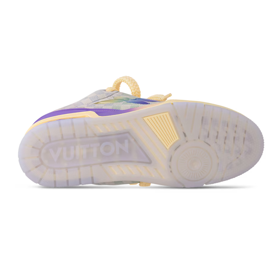 Louis Vuitton LV Skate Sneaker ‘Damier Pastel Yellow/Purple’