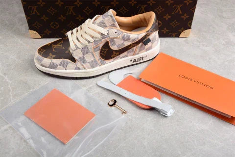 Nike Air Jordan 1 x LV Low Custom by The Shoe Surgeon
