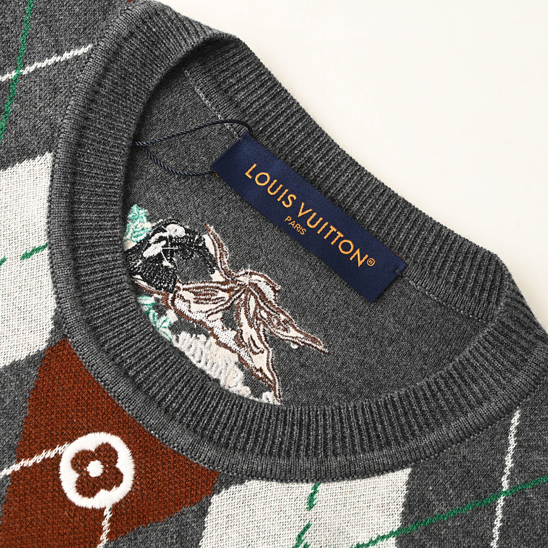Louis Vuitton Monogram Jacquard Cotton Sweatshirt