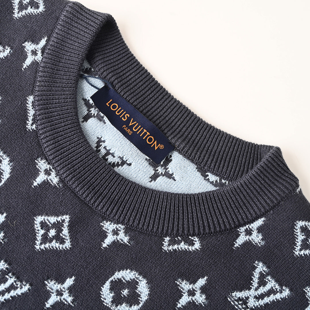 Louis Vuitton Monogram Jacquard Cotton Sweatshirt