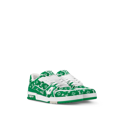 Louis Vuitton LV Trainer Sneaker ‘Green Monogram’