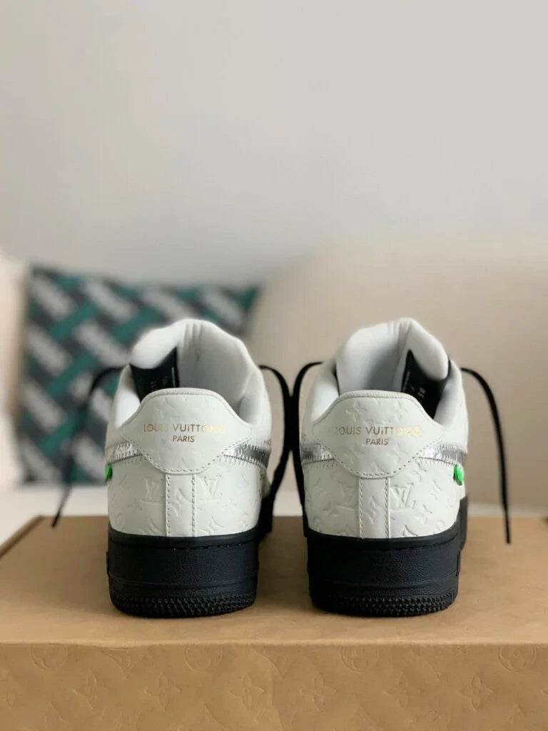 Louis Vuitton x Nike Air Force 1 Low ‘White Black Silver’