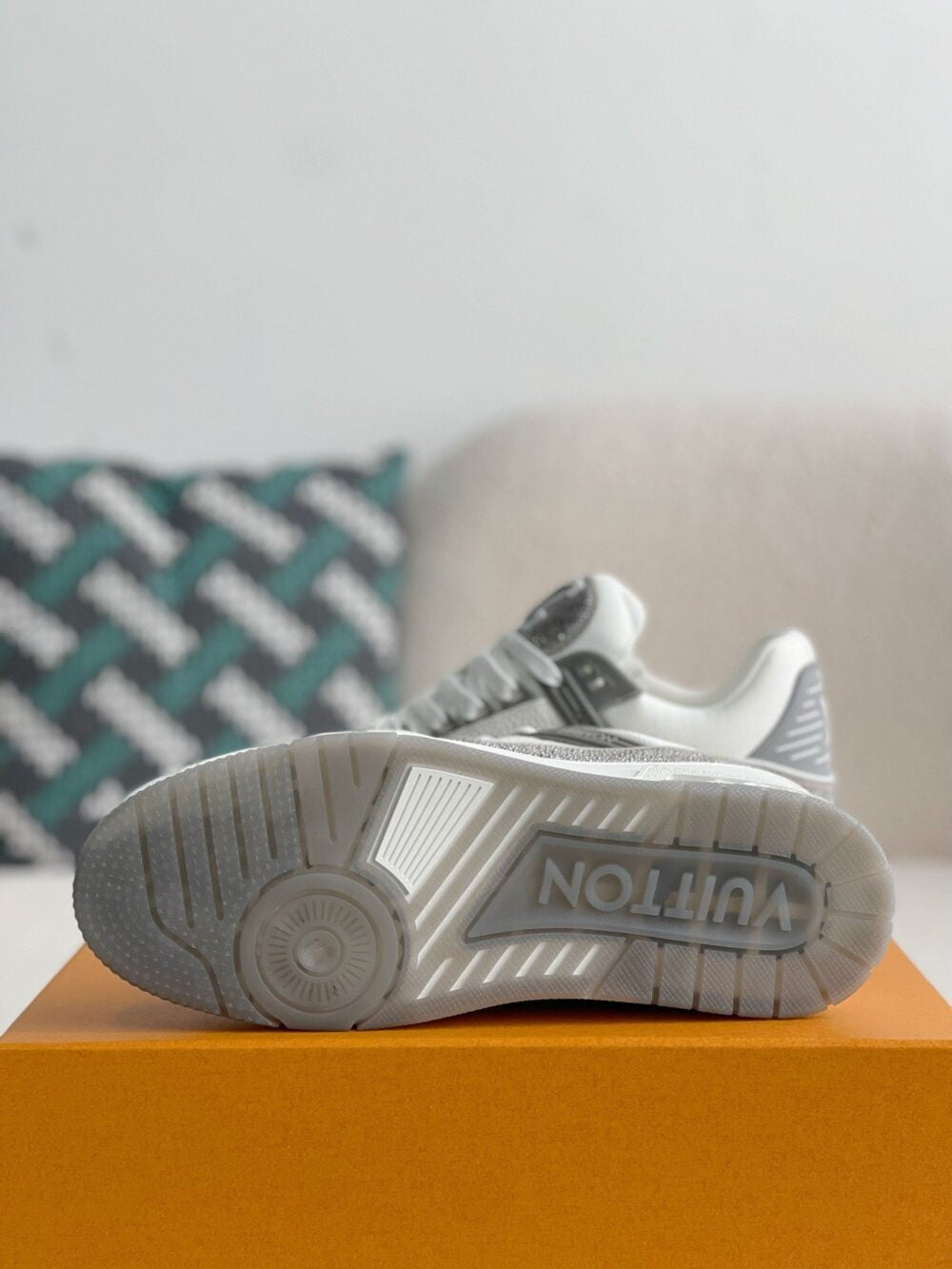 Louis Vuitton LV Trainer Sneaker ‘Denim Monogram Grey Diamond’