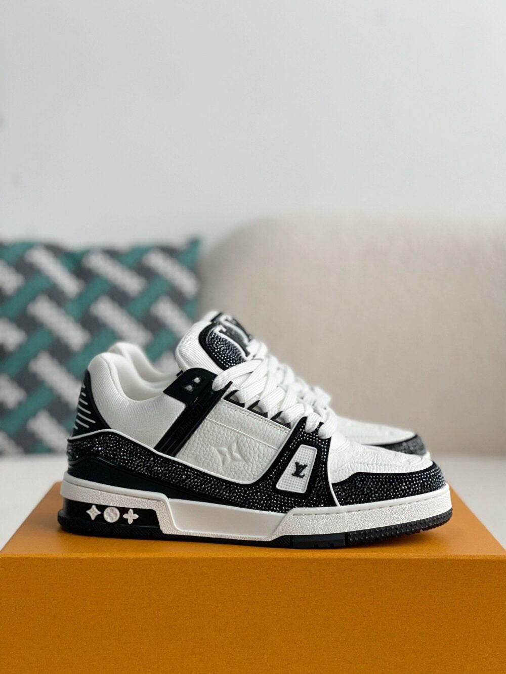 Louis Vuitton LV Trainer Sneaker ‘Denim Monogram Black Diamond’