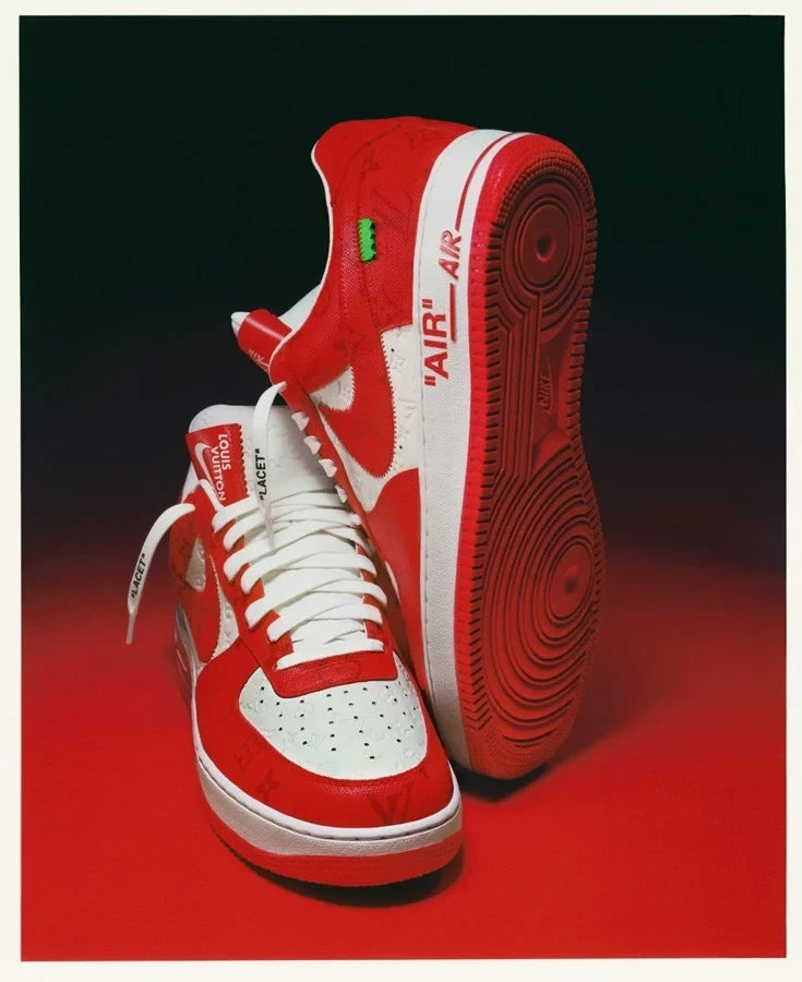 Louis Vuitton x Nike Air Force 1 Low ‘By Virgil Abloh White/Red’