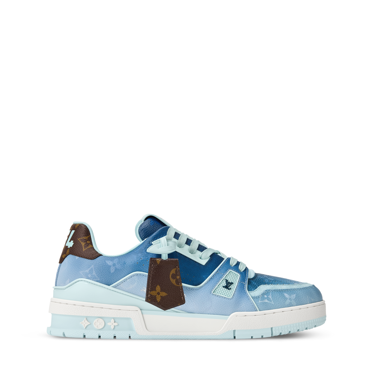 LV Trainer Sneaker Monogram-printed canvas Blue