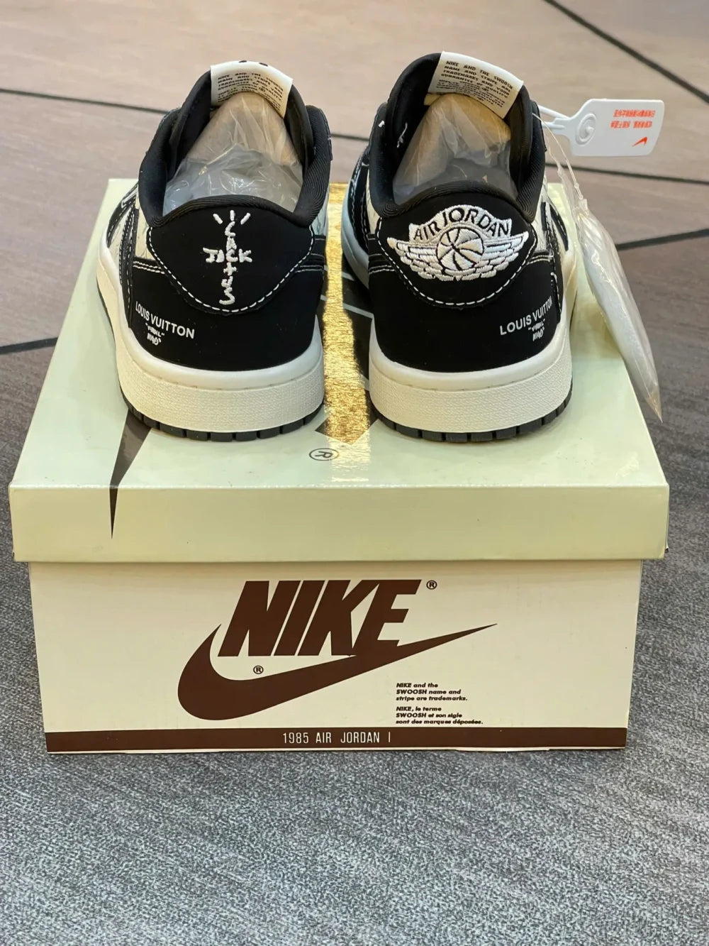 Louis Vuitton x Nike Air Jordan 1 Low “Panda Monogram” (Custom)