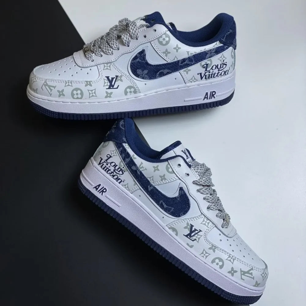 Louis Vuitton x Nike Air Force 1 07 Low ‘White Blue’