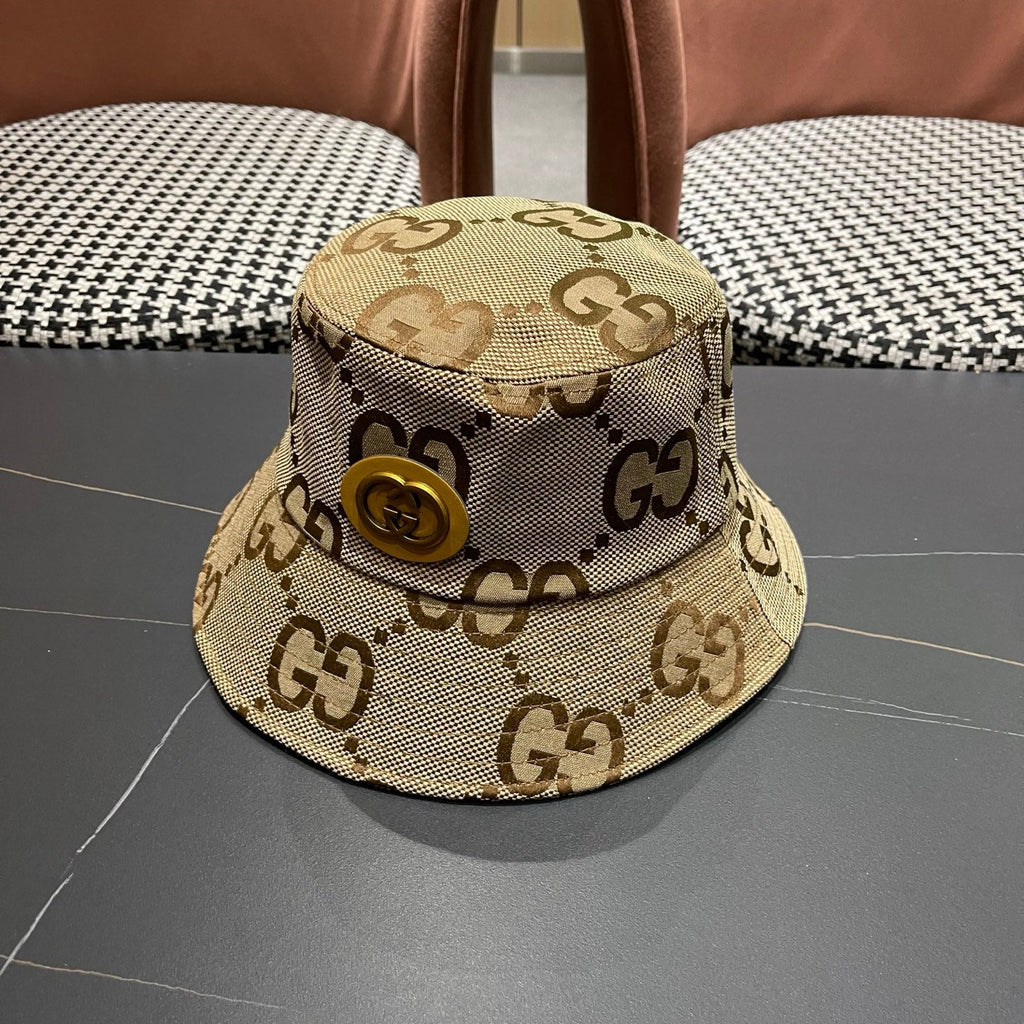 Classic Monogram Canvas Bucket Hat - Premium Unisex Streetwear