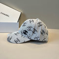 Classic Monogram Denim Baseball Cap - Adjustable Sun Hat