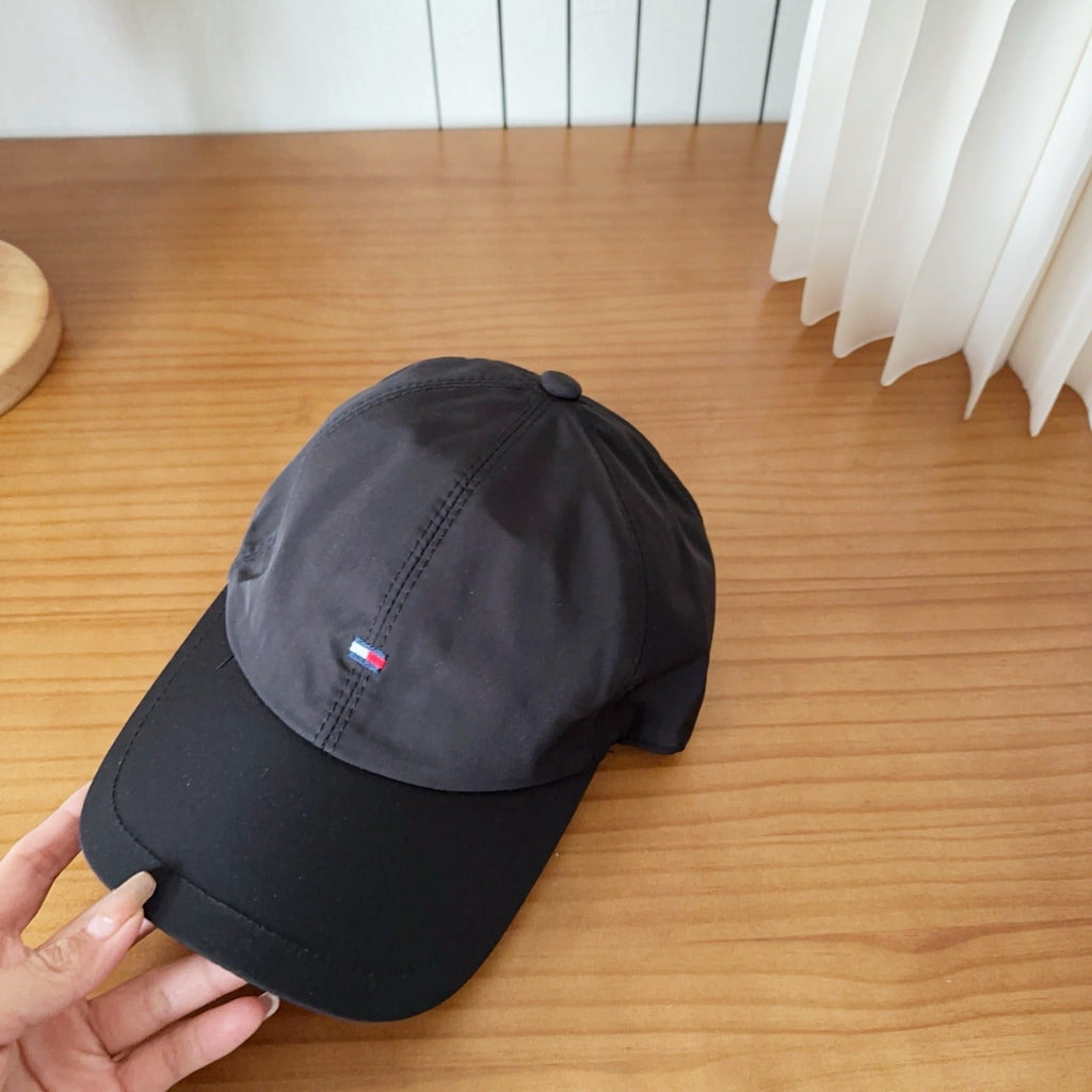 Black Nylon Baseball Cap