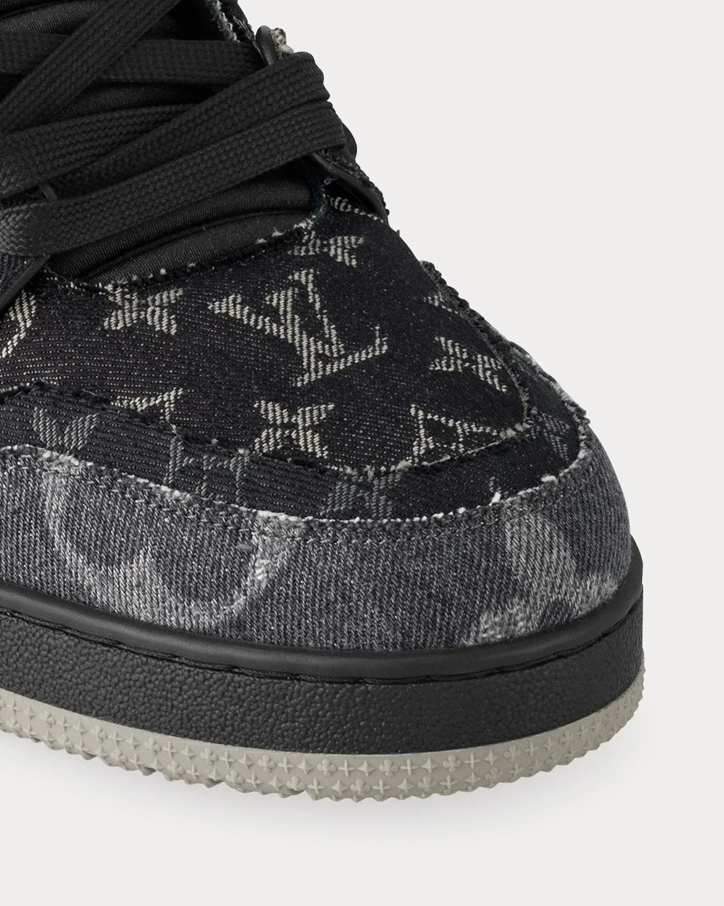 Louis Vuitton LV Trainer Sneaker Black Denim Monogram