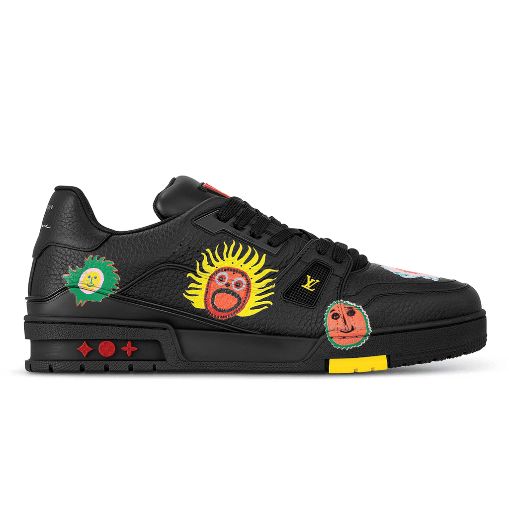 Louis Vuitton LV Trainer Sneaker x Yayoi Kusama 'Black Print'