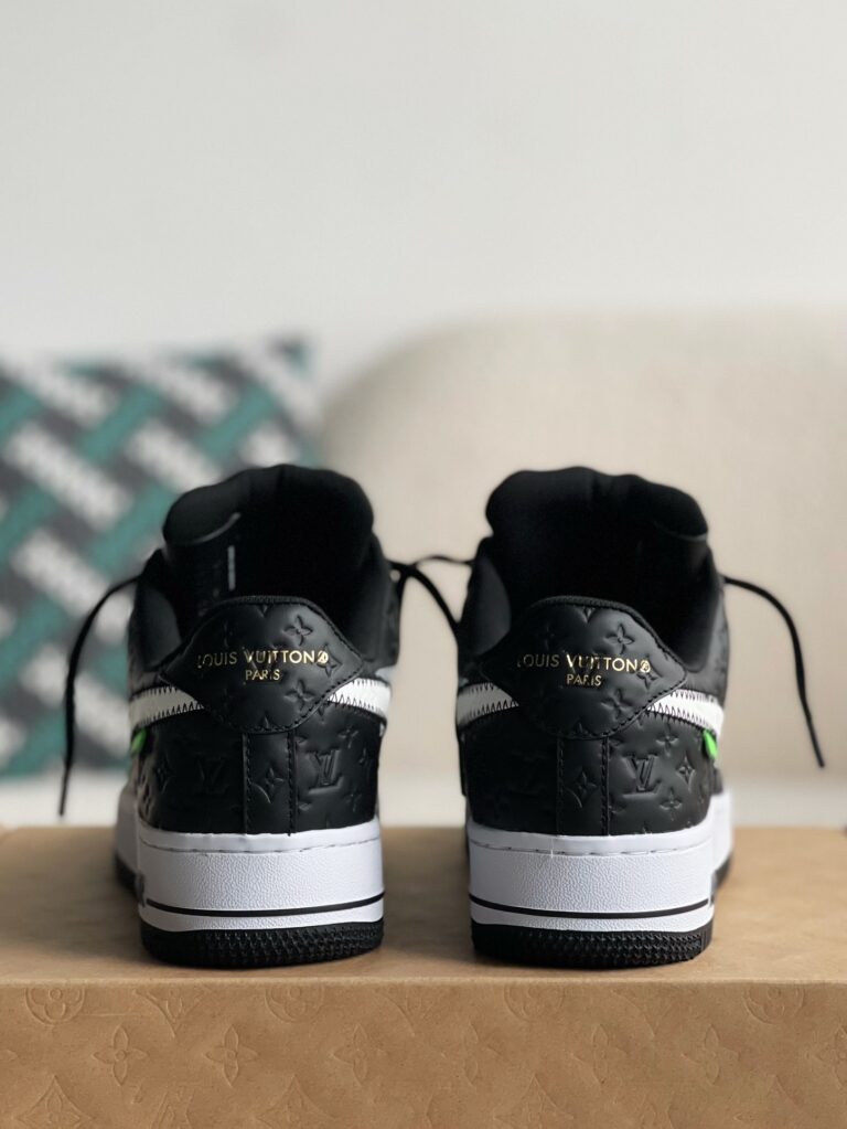Louis Vuitton x Nike Air Force 1 Friends and Family Black