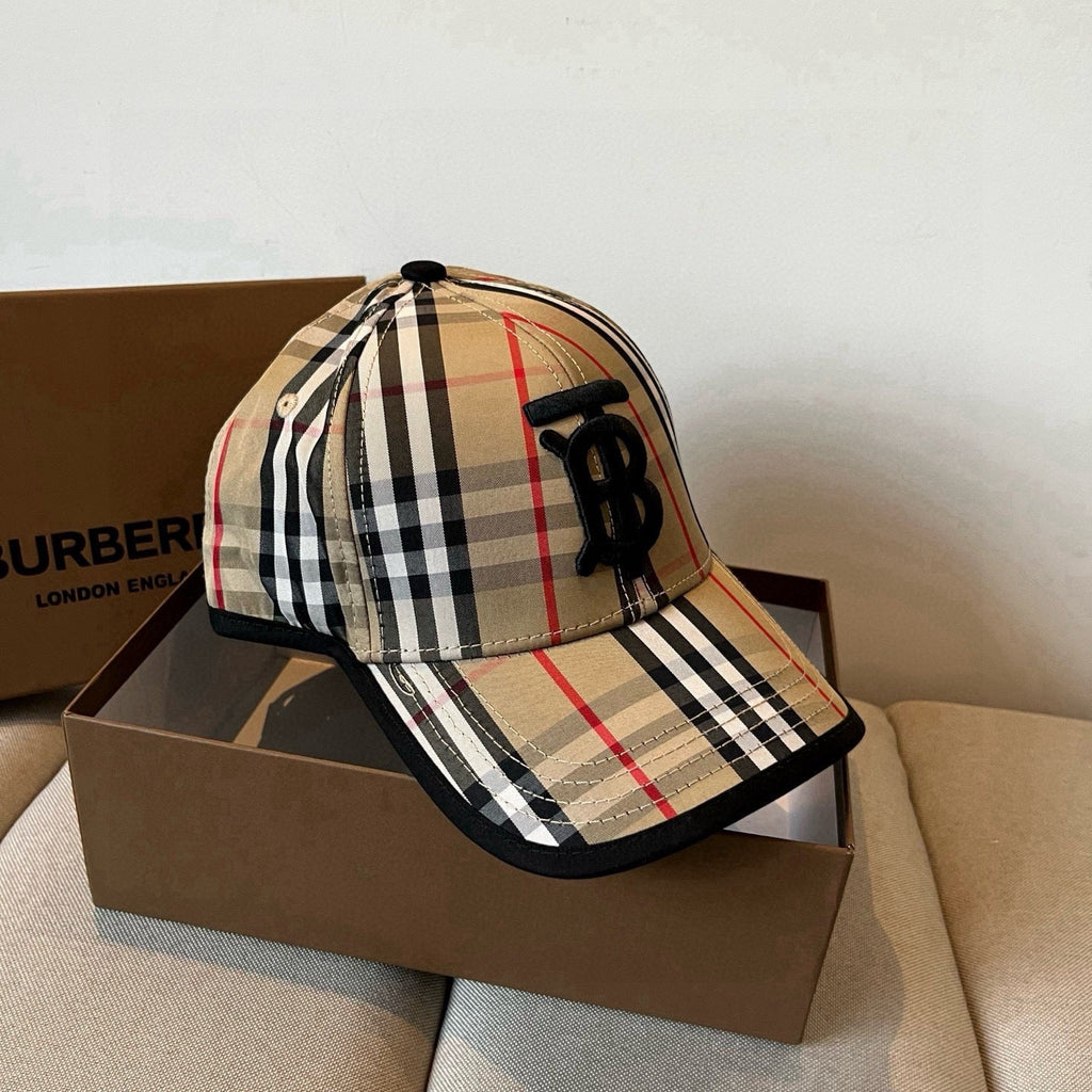 Vintage Check Adjustable Baseball Cap