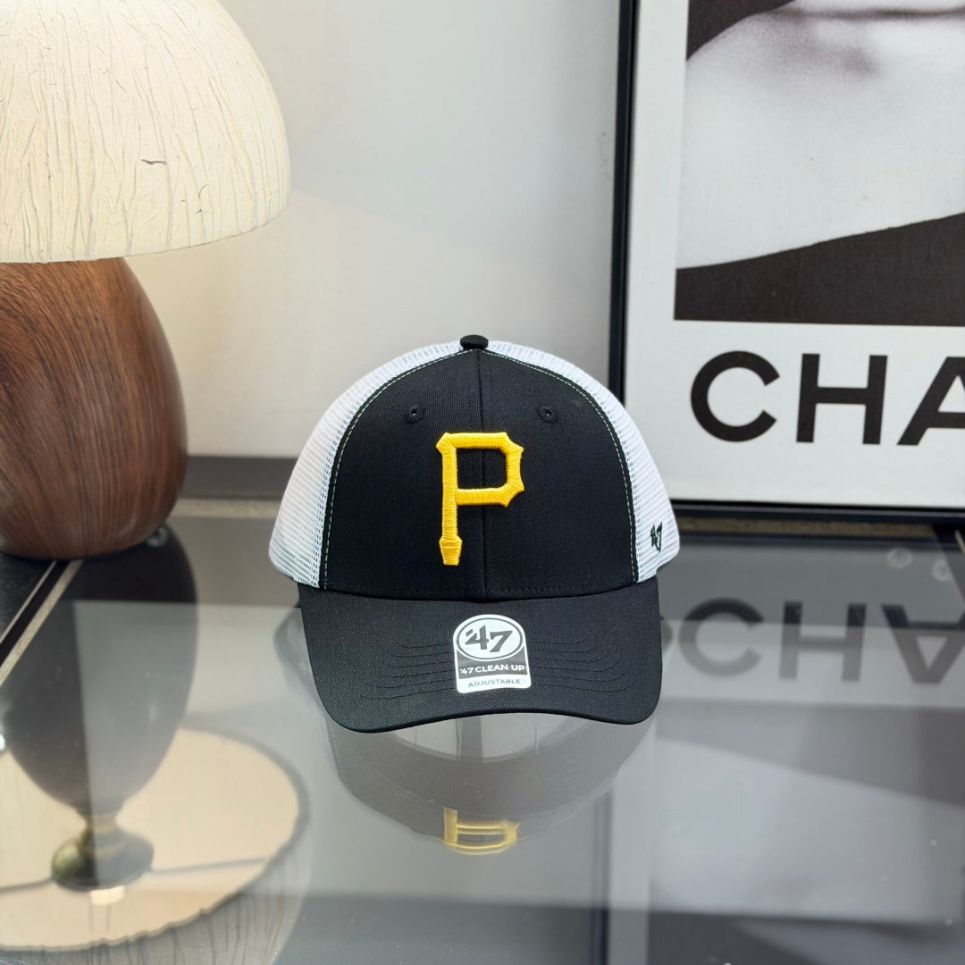 Black & White Mesh Trucker Cap